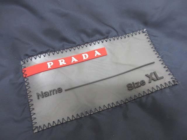 美品 プラダスポーツ SJC361 ナイロン×スウェット ブルゾン ジャケット