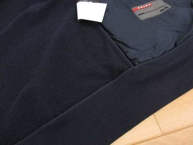 美品 プラダスポーツ SJC361 ナイロン×スウェット ブルゾン ジャケット