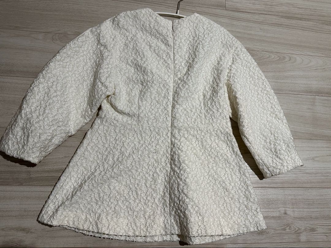 美品　OHGA PUFF TUNIC ホワイト