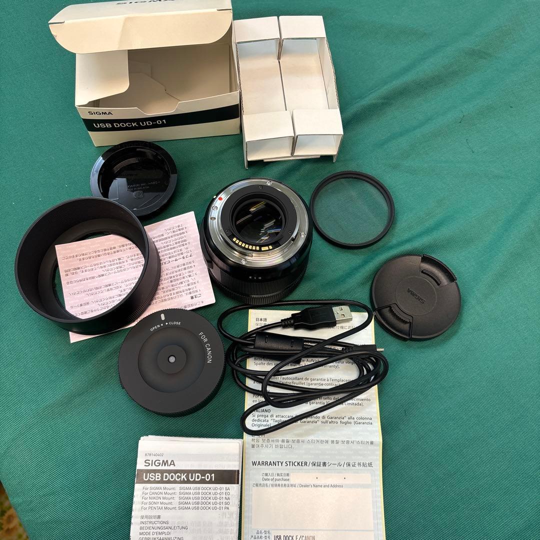SIGMA 30mm F1.4 DC レンズ USBドック付