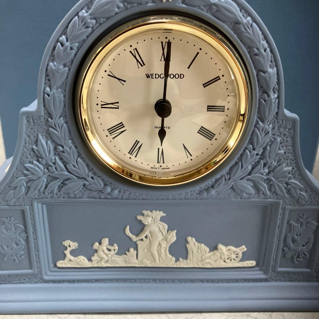 ウエッジウッド　ジャスパー　ウェア　ファイン　ボーン　チャイナクロック未使用品