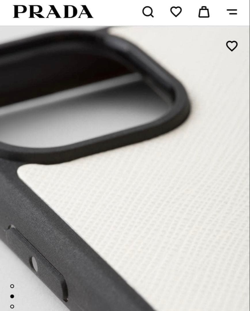 正規品 PRADA サフィアーノトライアングル iPhone14 Pro用ケース