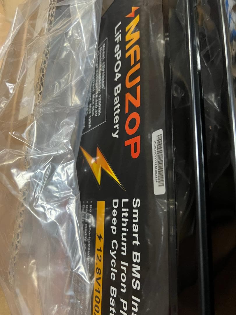 ⭐️ リン酸鉄リチウムイオンバッテリー 12v 100ah 1280Wh 3