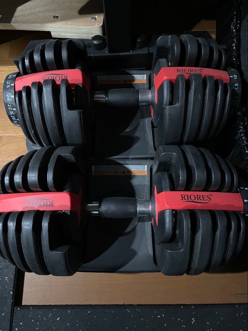RIORES 可変式ダンベル スタンド付き