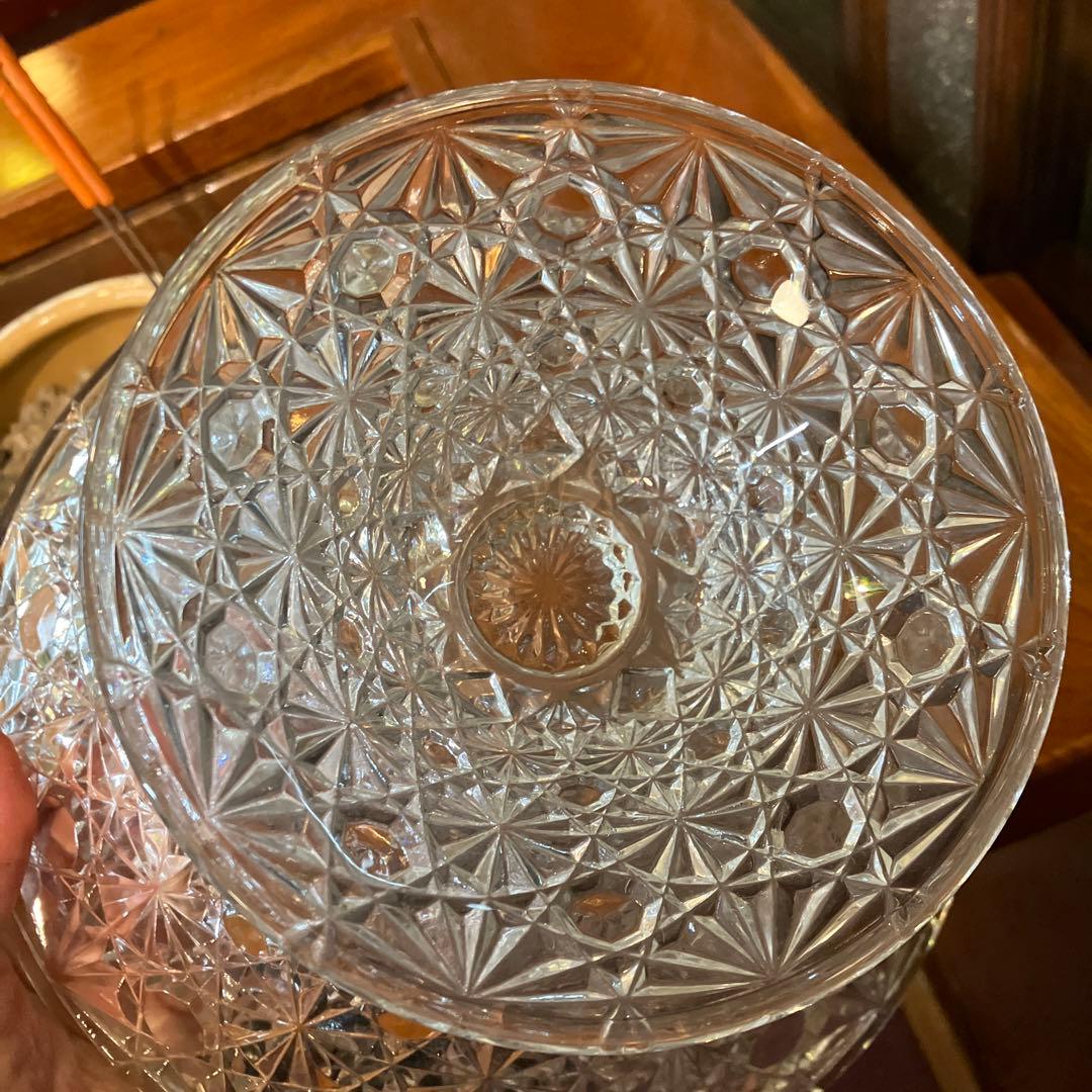 アンティーク　コンポート　ガラス