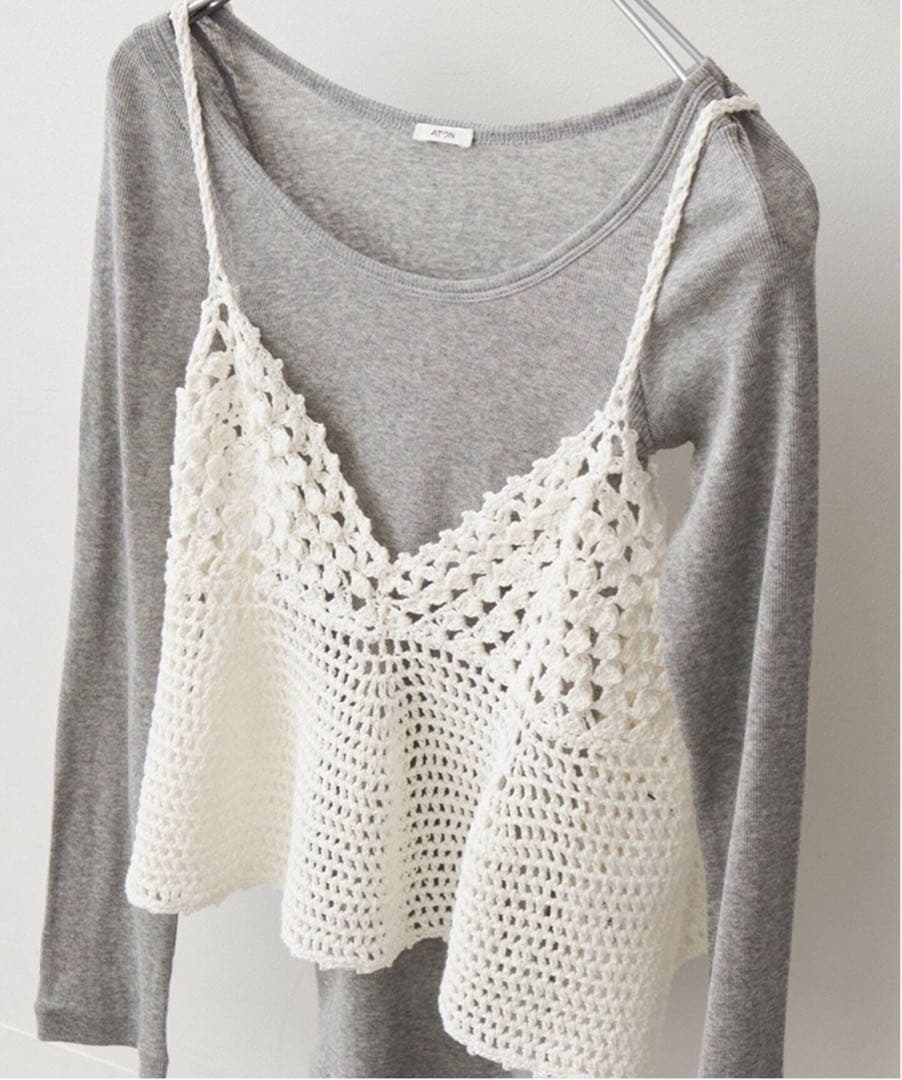 新品！Spick and Spanクロシェニットキャミソール