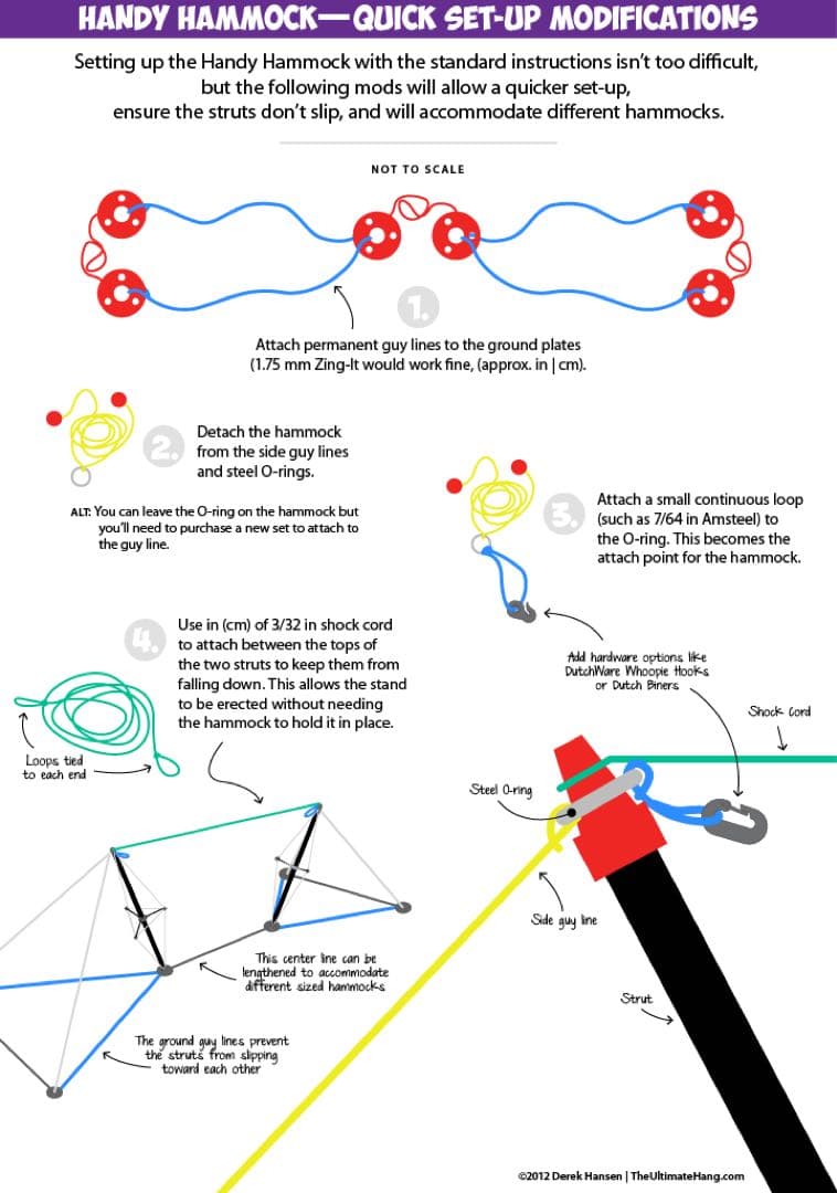 軽量ハンモックスタンド　Handy Hammock