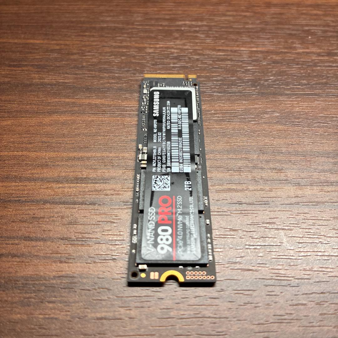 0*0様 2TB SAMSUNG 980 PRO PCIe4.0 NVMe M.
