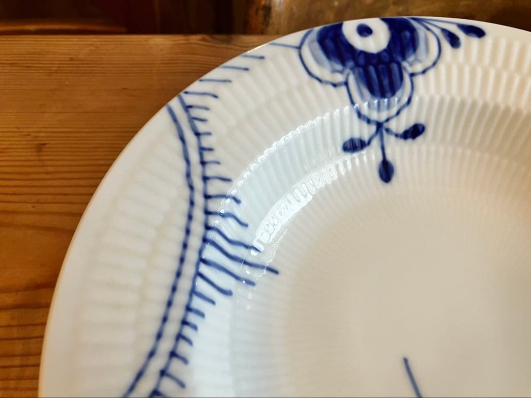 ロイヤルコペンハーゲン　ブルーフルーテッドメガ　21.5スーププレート×3