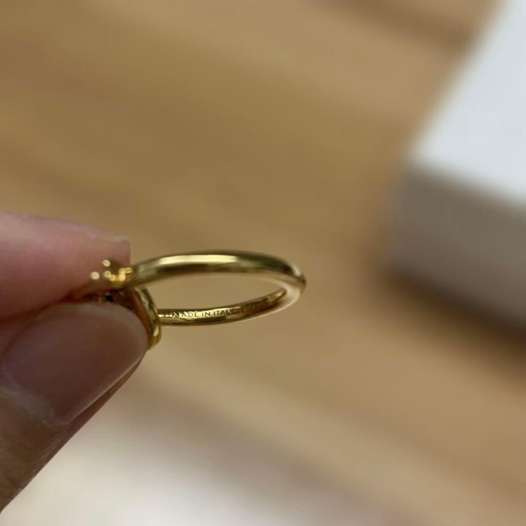 CELINE ノットフープピアス ゴールド（片耳）正規品