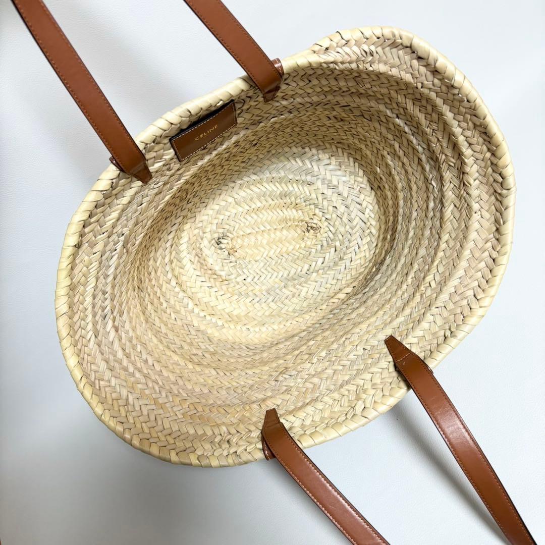 CELINE / トリオンフ クラシックパニエ ミディアム タン かごバッグ