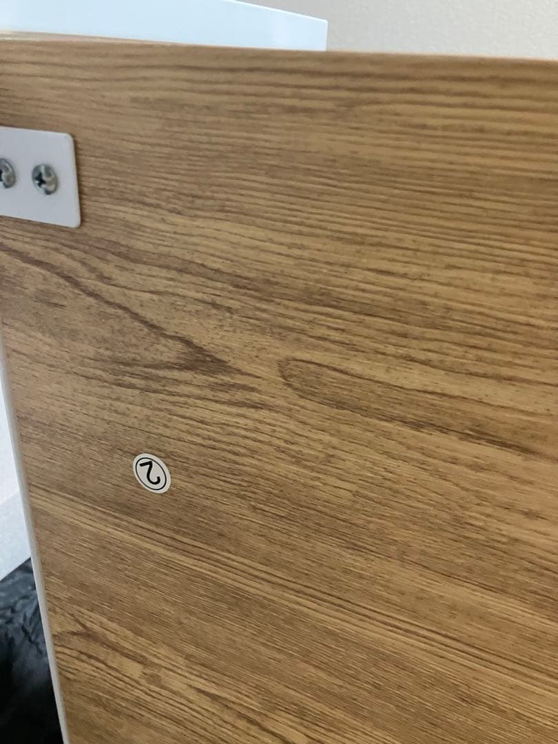 木製ラックキッチン　ホワイト 5段