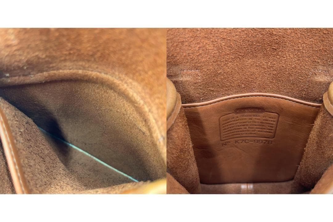 COACH/オールドコーチ 9978 レザー ショルダーバッグ ターンロック