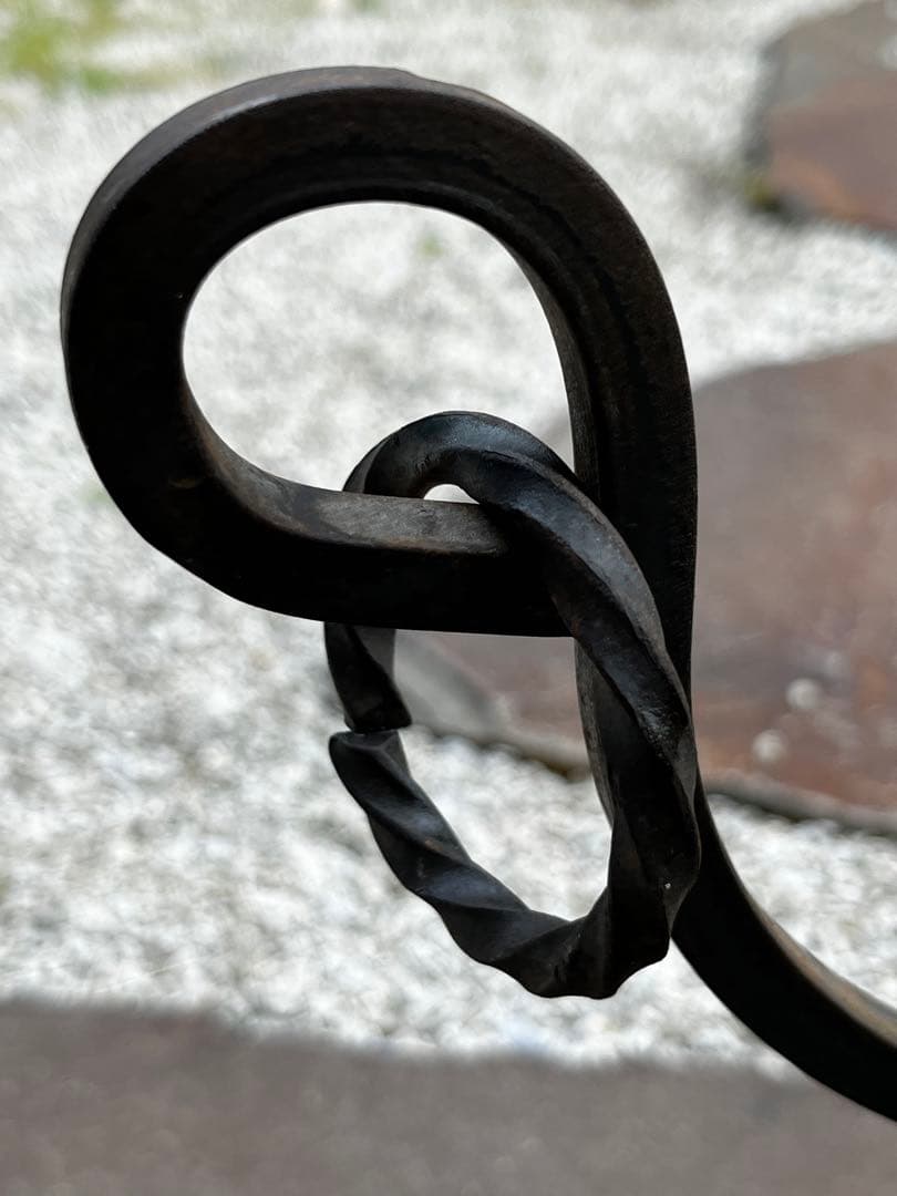 ゴージャス雰囲気　銅製　フラワーポット　& 鉄製　フラワースタンド　アンティーク