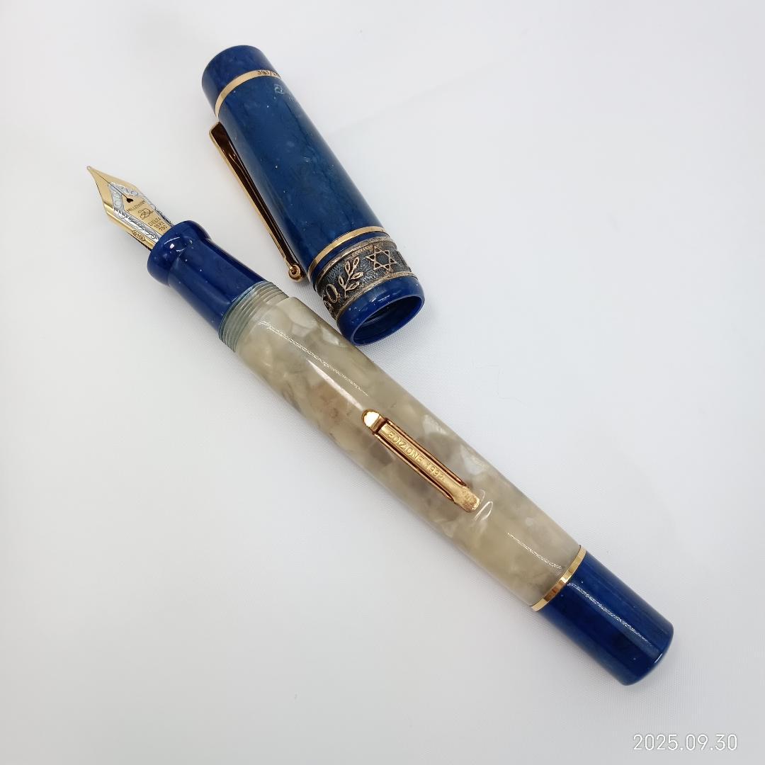 希少！ デルタ 限定948本 18K 万年筆 イスラエル 50 1998年