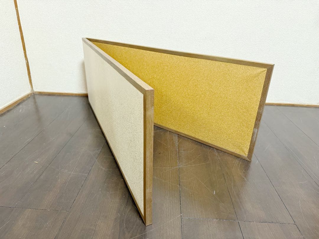 未使用 茶道具 桑縁 金砂子 裏銀散らし 風炉先屏風 茶室