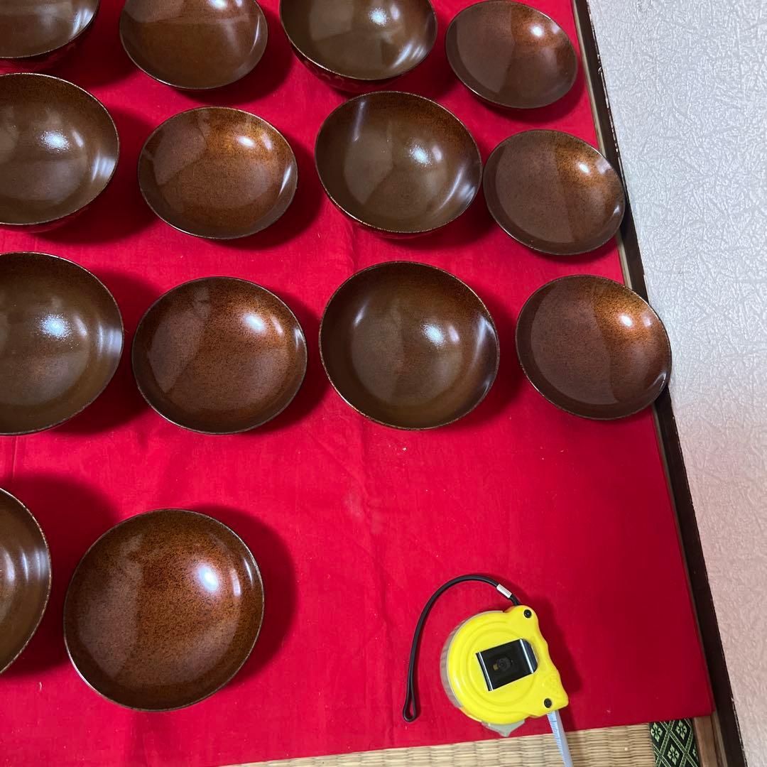 梨子地蒔絵吸物椀　10客供箱