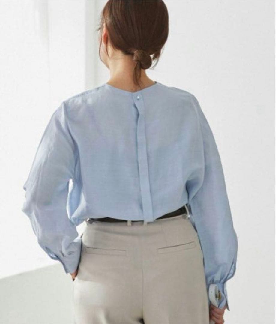 新品 イエナ ラミーリヨセルノーカラーブラウス