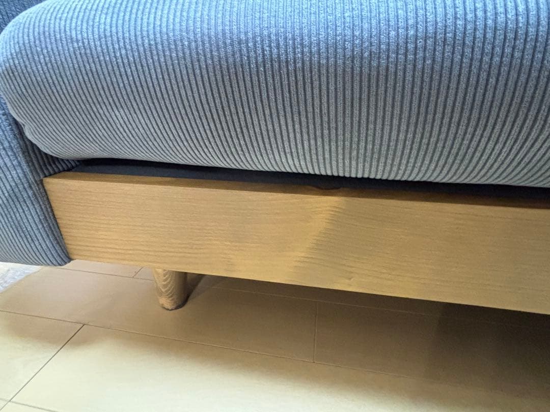 （送料込み）2.5人掛けワイドソファ アウロス　グレー　ニトリ