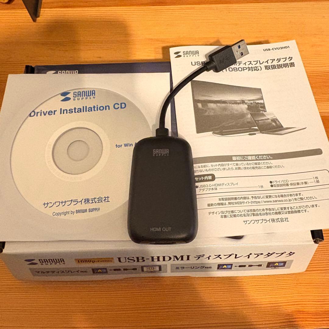 sanwa supply usb hdmi ディスプレイアダプタ