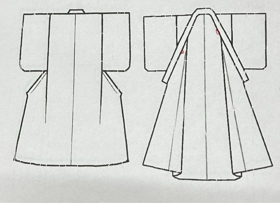 【着物と帯 時流】199ys◆3才女着物+袴+長襦袢バッグ髪飾り半幅帯6点セット