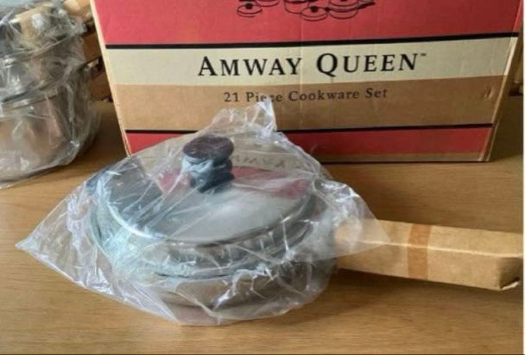 amway アムウェイ新品 大フライパン 、中フライパン、6L 鍋セット