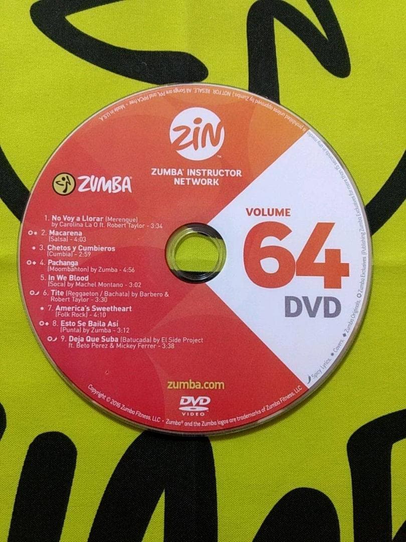 ZUMBA　ズンバ　ZIN61 ～ ZIN70　 CD ＆ DVD 20枚セット