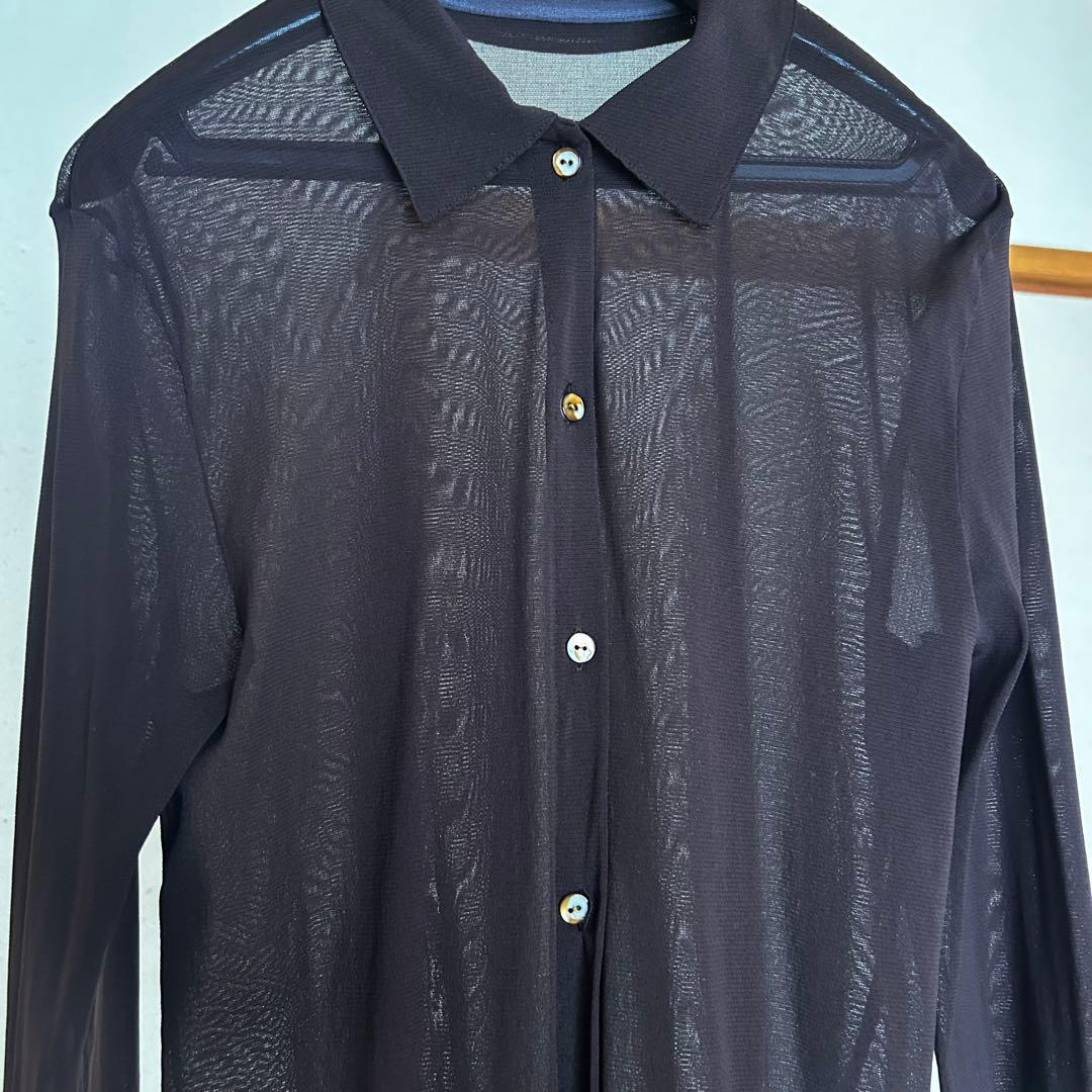 6 ROKU ナイロン チュール シャツ