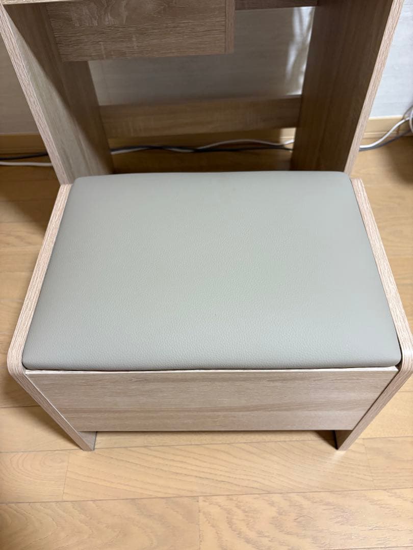 【幅50cm】Qure コンパクトドレッサー　ナチュラル