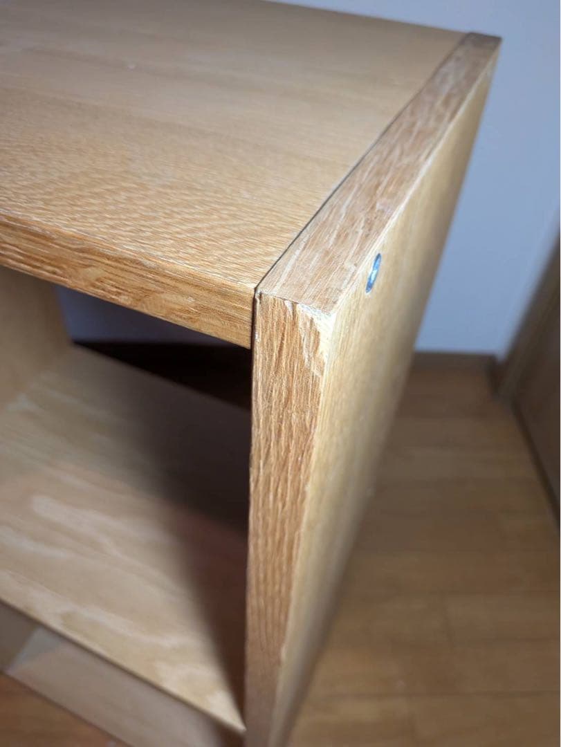 ■送料込■無印スタッキングシェルフ 2×2 木製家具棚 収納MUJIオーク材