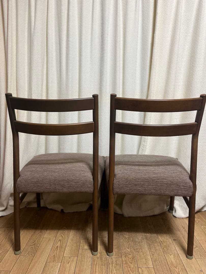 【美品】ニトリ 布張り ダイニングチェア 2脚セット