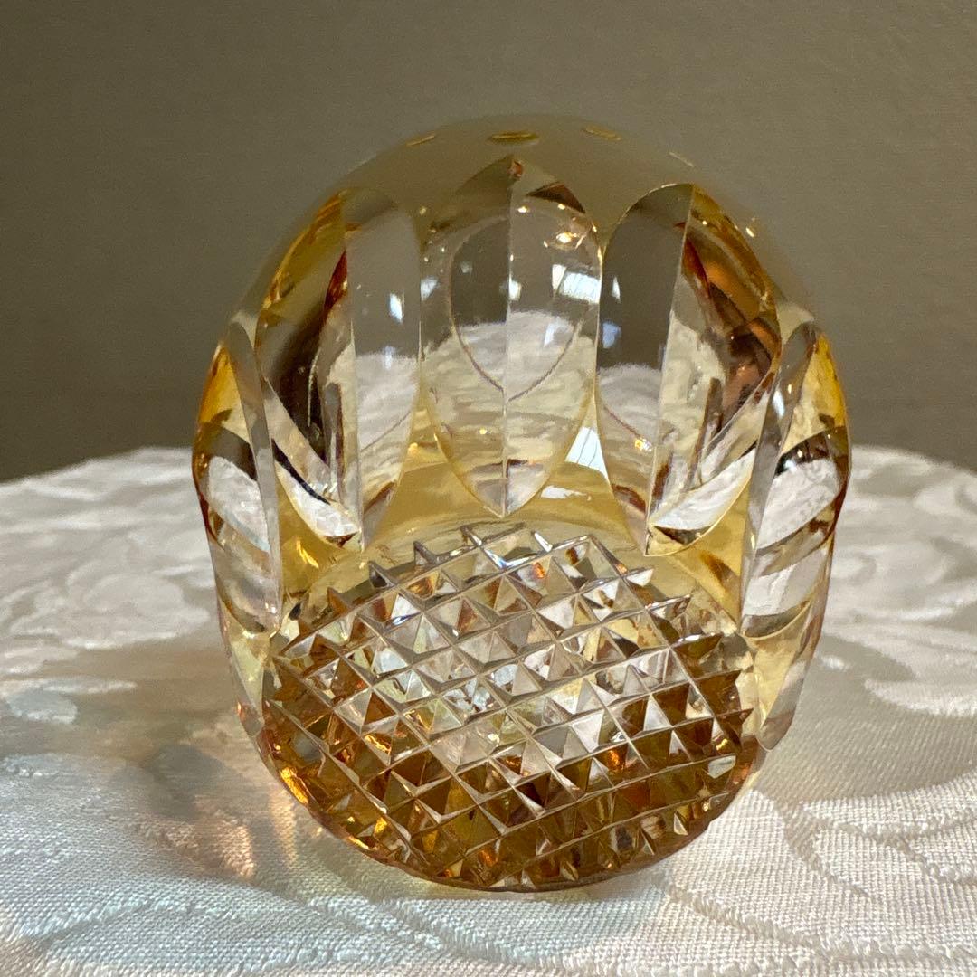 江戸切子　カガミクリスタル　冷酒杯　「紫陽花」「向日葵」 鍋谷聡作　伝統工芸品