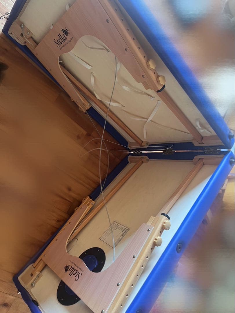 Sealav 折りたたみ式木製ベッド 青