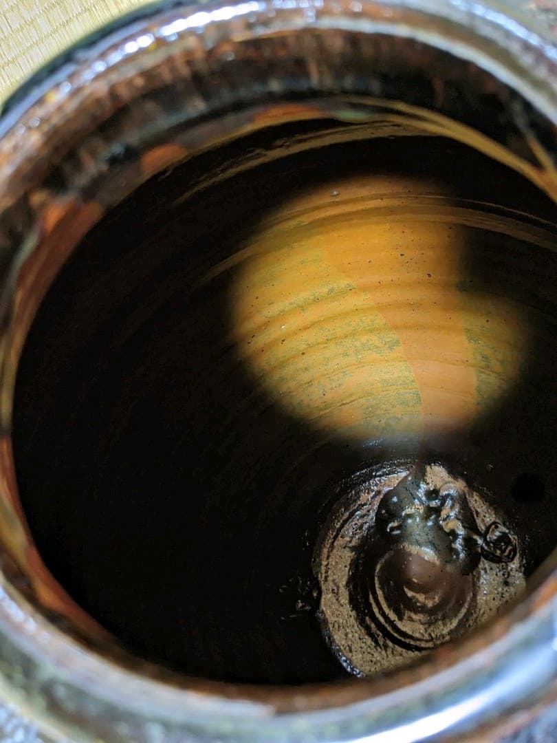 ♦古陶磁 茶壺 斑釉流し掛け 四耳壺 侘び寂び 置物 飾り古玩古美術品 骨董品