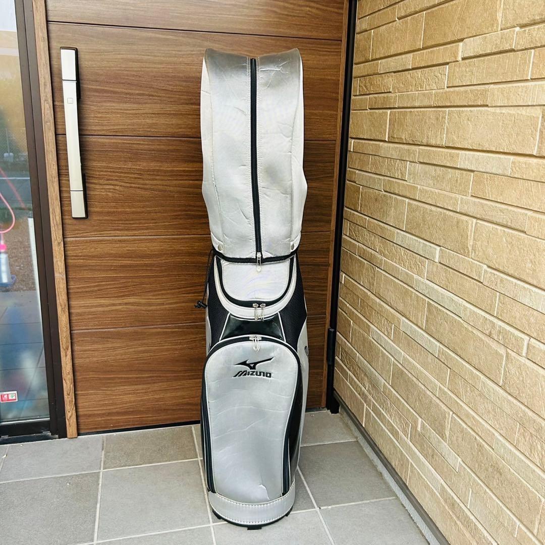 ミズノ グレー キャディバッグ　MIZUNO