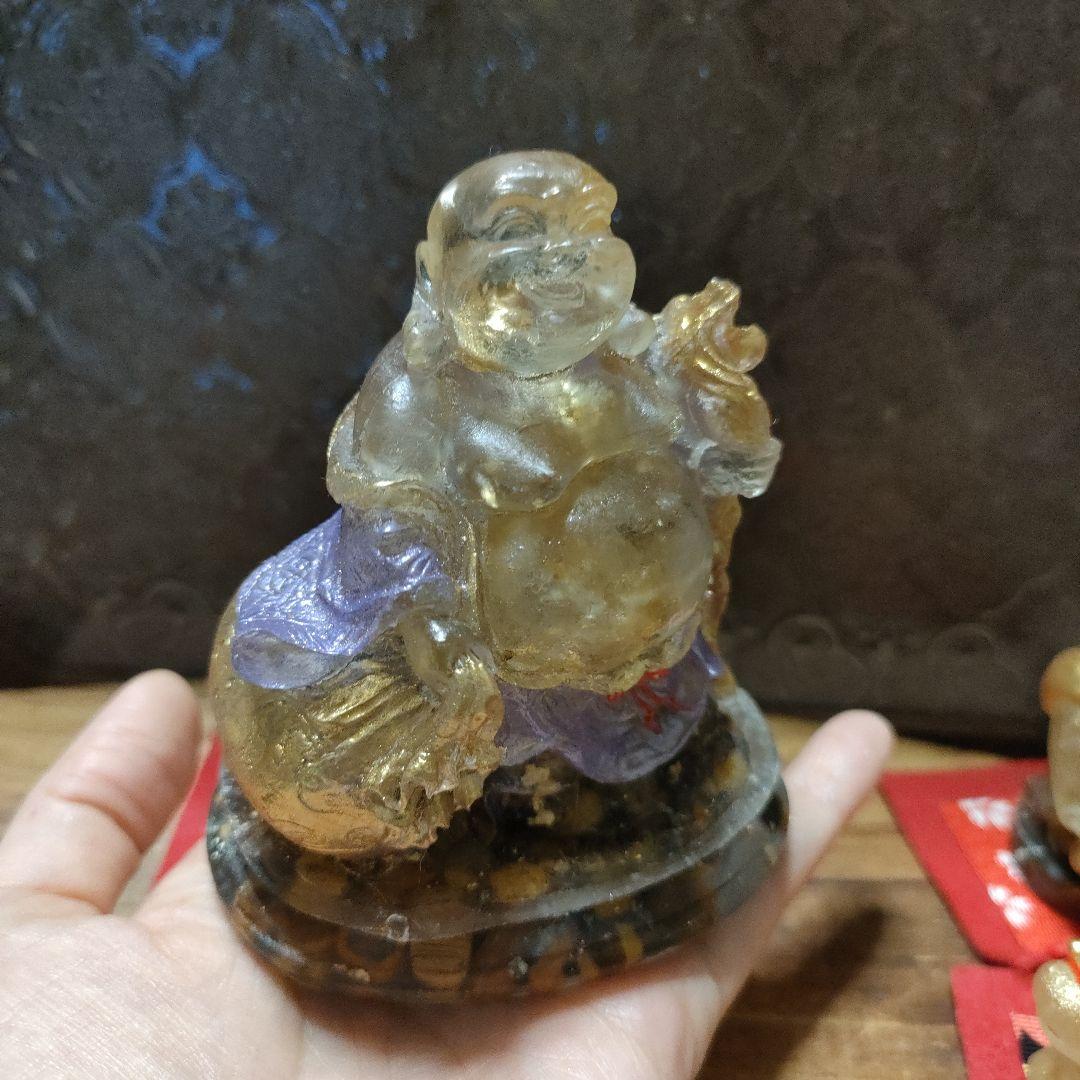 ☆わんこ0613☆オルゴナイト☆布袋様、干支馬A(小)☆