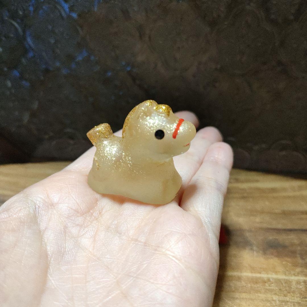 ☆わんこ0613☆オルゴナイト☆布袋様、干支馬A(小)☆