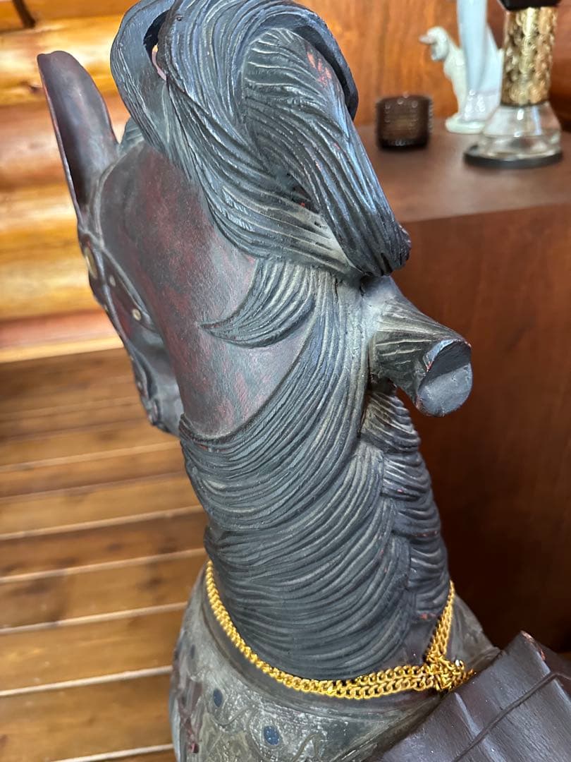 木製　大きな馬のオブジェ　希少品　クリスマスに！素敵！