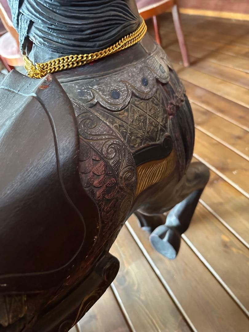 木製　大きな馬のオブジェ　希少品　クリスマスに！素敵！