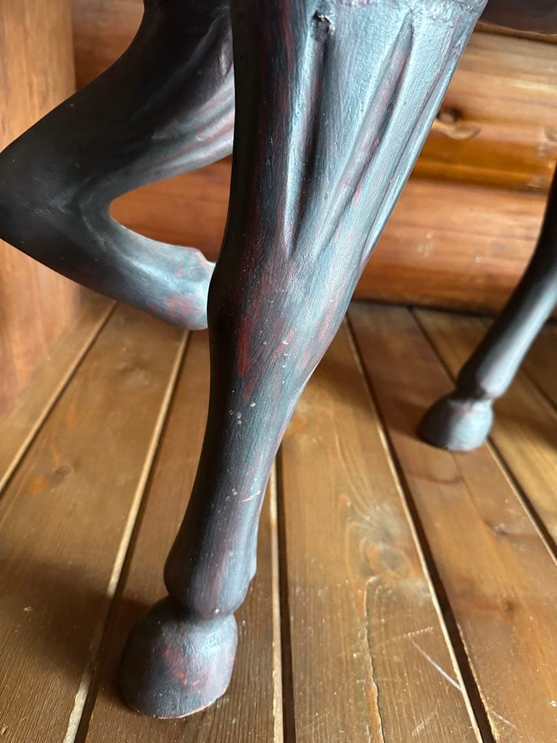 木製　大きな馬のオブジェ　希少品　クリスマスに！素敵！