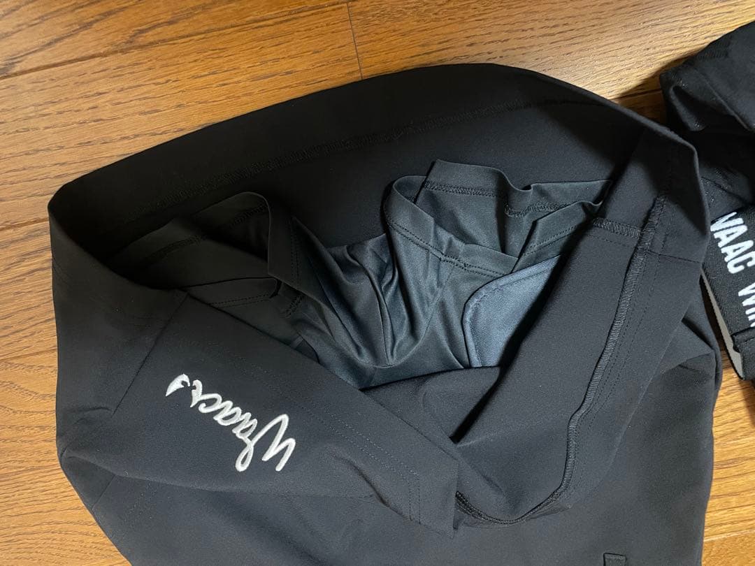 WAAC フード付きジャケット ブラック キャップ付き