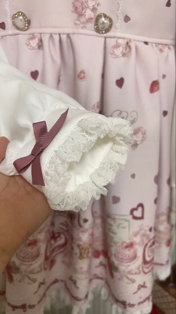 LIZLISA Many Hearts Afternoontea柄ワンピース