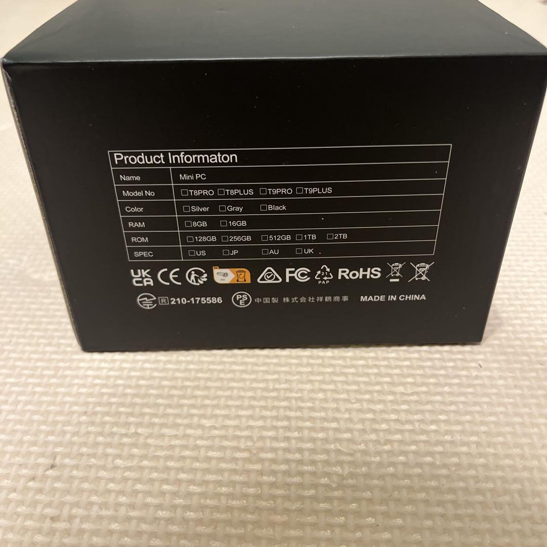 ミニPC 第12世代インテルAlder Lake N100 T9 Windows