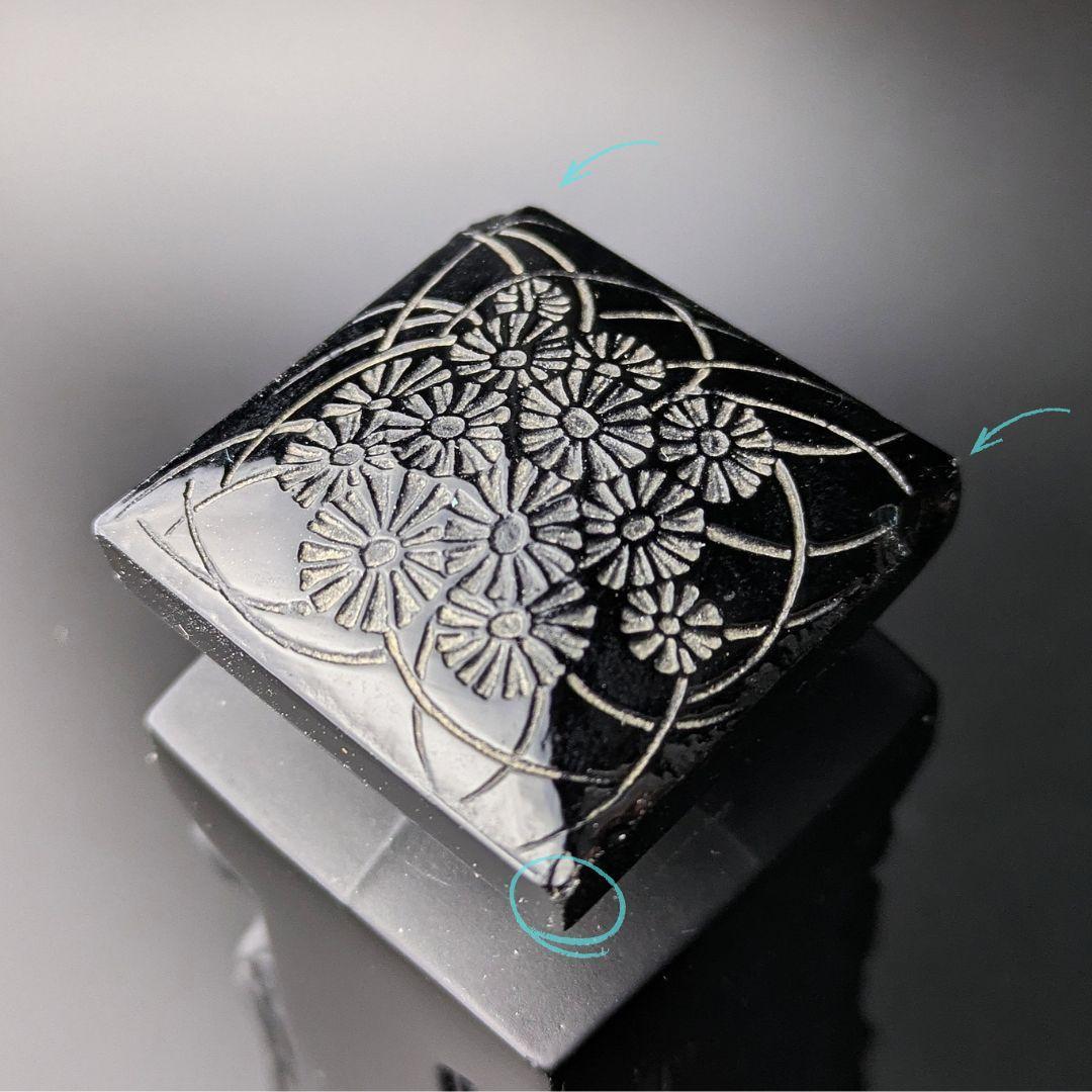 【希少黒ガラス】ルネ・ラリック ドルセー香水瓶 アンブル 1910年代 訳あり