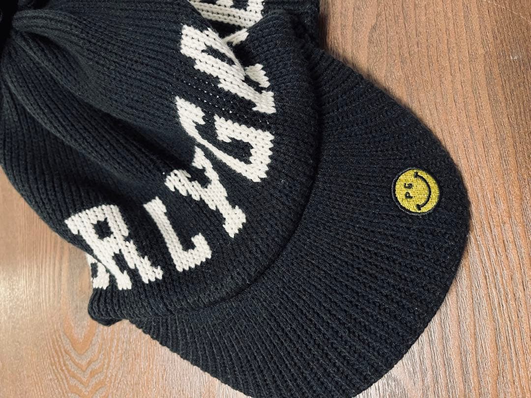 PEARLY GATES パーリーゲイツ ニット帽 男女兼用 美品 ツバ付き