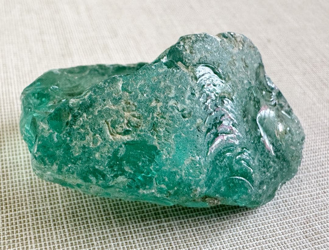 沖縄の海 奇跡の産物 ピンクのシーグラス瓶 激レア オブジェ シーグラスアート