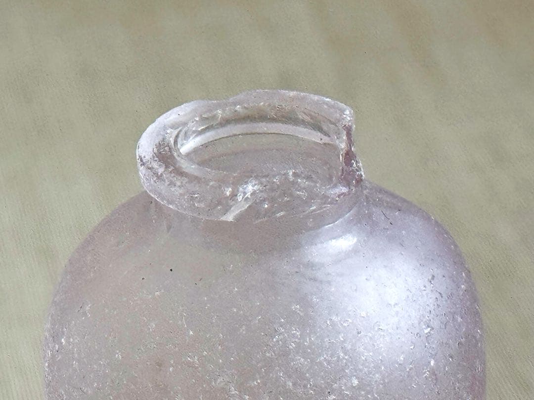 沖縄の海 奇跡の産物 ピンクのシーグラス瓶 激レア オブジェ シーグラスアート