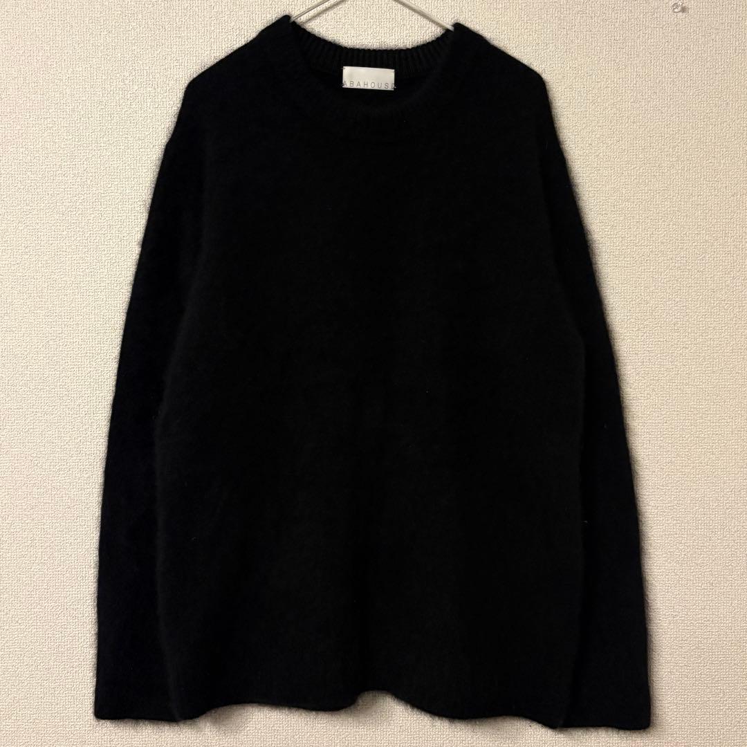 90s モヘアニット　ブラック ABAHOUSE