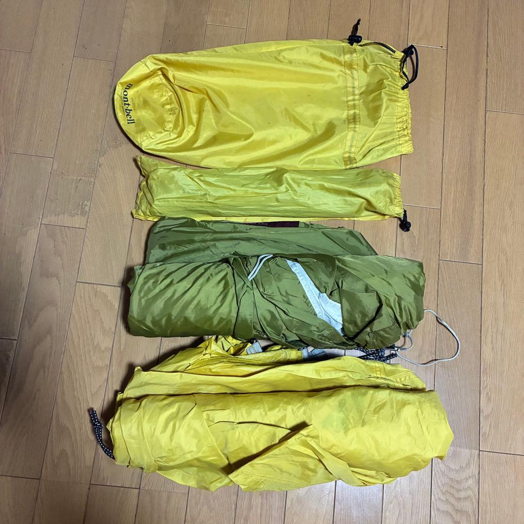 モンベル クロノスドーム2型　初期モデル　イエロー