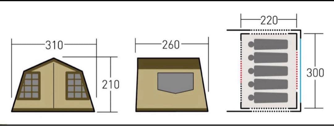 Ogawa オーナーロッジ タイプ52R キャンプテント
